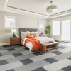 Marmoleum Click CinchLoc Panels and Squares in Seashell, Serene Grey, and Volcanic Ash