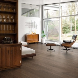Valinge - Woodura Hardened Wood Flooring | Terra Brown Walnut - Room View