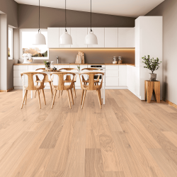 Viken 6 inch wide Hardened Wood Flooring in Misty White Oak - Sustainable Hardwood Flooring