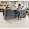 Marmoleum Sheet 'Piano' in Polar Bear.  Available at ghsproducts.com.