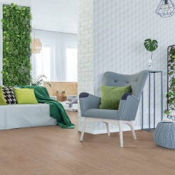 Wicanders WISE Cork Inspire - Waterproof Cork Flooring in Fashionable Cement (Room View)