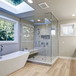 Wicanders WISE Wood Inspire - Waterproof Cork Flooring with a Wood Look in Ocean Oak - Room View