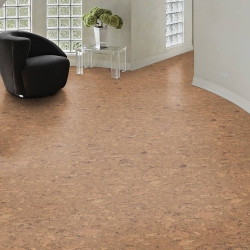 Glue Down Cork Flooring - Cork PURE Floor & Wall Tiles in Personality Natural (Room View)