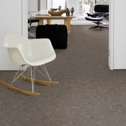 Glue Down Cork Flooring - Cork PURE Floor & Wall Tiles in Personality Graphite (Room View)