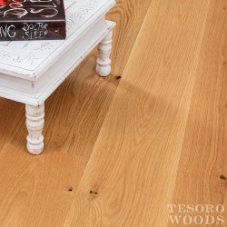 Greenhome Solutions Sustainable Hardwoods | 7" White Oak Rustic Hardwood Flooring - Straw