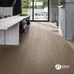 Valinge - Brushed Hardened Wood Flooring | Earth Grey Oak Select Grade (Room View)
